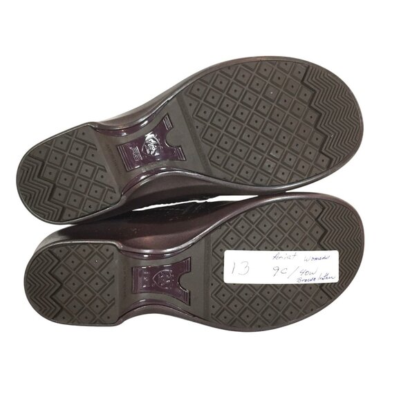 Ariat Clogs Brown Leather Womens 9C ASTM Saftey Composite Toe Slip-On - Picture 9 of 12